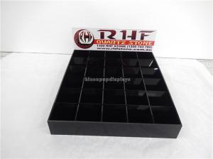 China Black Acrylic Tiles Display Rack , 30 Pieces Polishing Ceramic Display Stands wholesale
