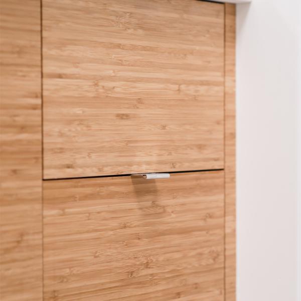 Melamine Wall Mounted Plywood Bathroom Vanity Units MDF Freestanding Vanity Unit Flat Panel