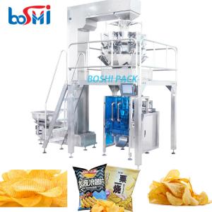 China Potato Chips Snack Packing Machine With Wrapping Labeling Sealing wholesale