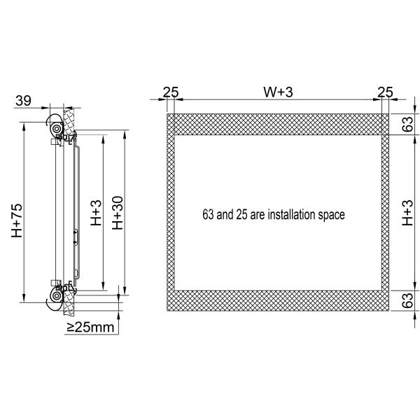Aluminum Frame Double Panes Acrylic Glass RV Square Windows for Truck Campers Motorhome