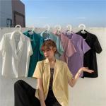 Casual Mid Length Loose Chiffon Ladies Suit Blazers