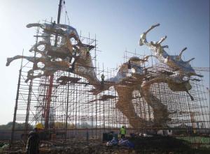 China ODM Outdoor Large Garden Modern Abstract Sculpture Metal Plaza Decoration wholesale