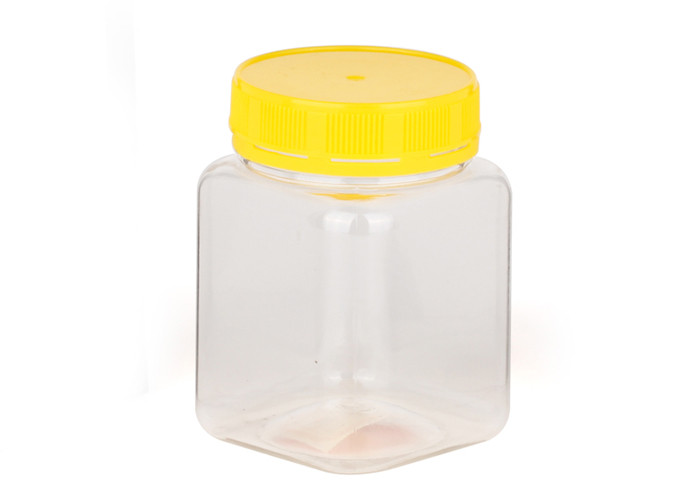 Irregular Shape Canned Food Clear Pet Jars Plastic Jar With Handle