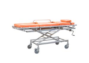 China Non Magnetic Adjustable Hegiht MRI Safe Stretcher With Wheels wholesale