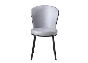 China Wrought Iron Family Grey Upholstered Dining Chair wholesale