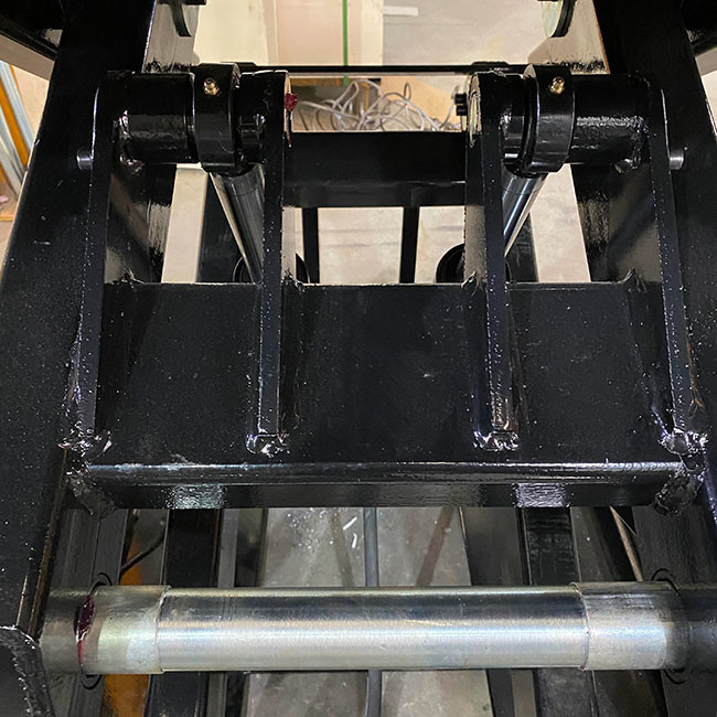 Transverse Electric Double Scissor Lift Table 2.5 Ton With PVC Wrinkled Skirt Max Height 1100mm