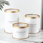 ISO9001 round Paper Food Grade Packaging 300gsm white cardboard For Cake