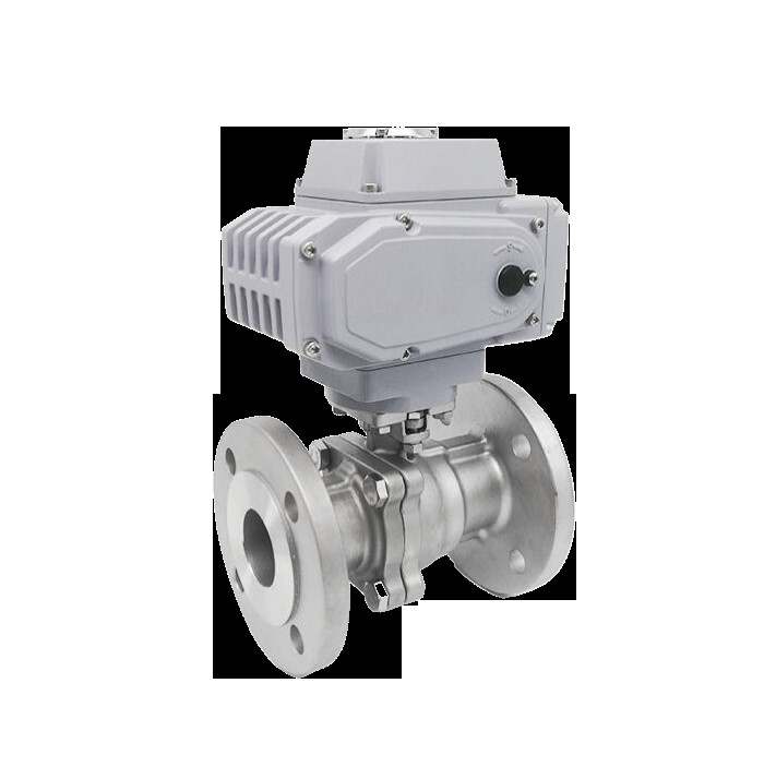 Electric Flanged Ball Valve With Flanged Connections For High-Pressure Applications