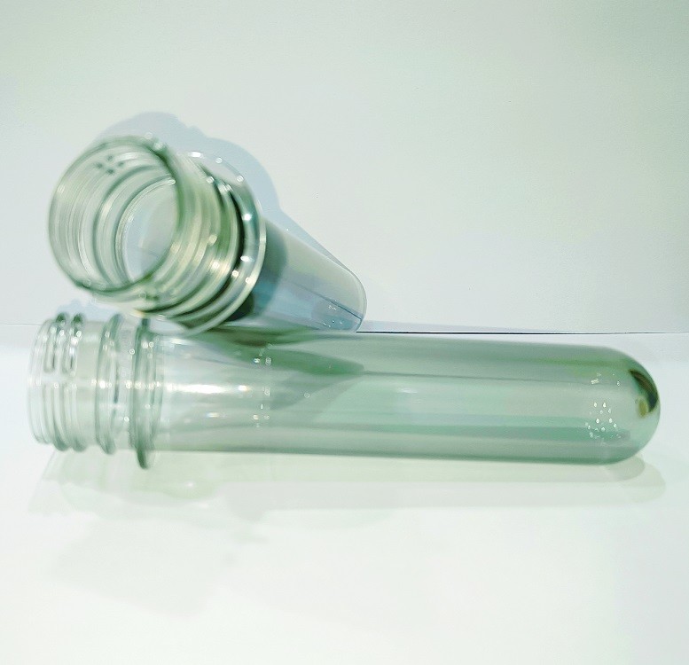 Transparent Pet Bottle Preform With Screw Plastic Lid Eco Friendly And Heat Resistant