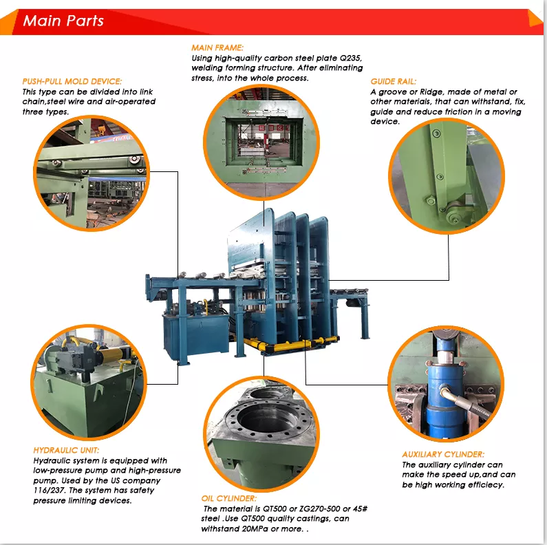 Long Service Life Rubber Vulcanizing Machine with 380v/220v Voltage