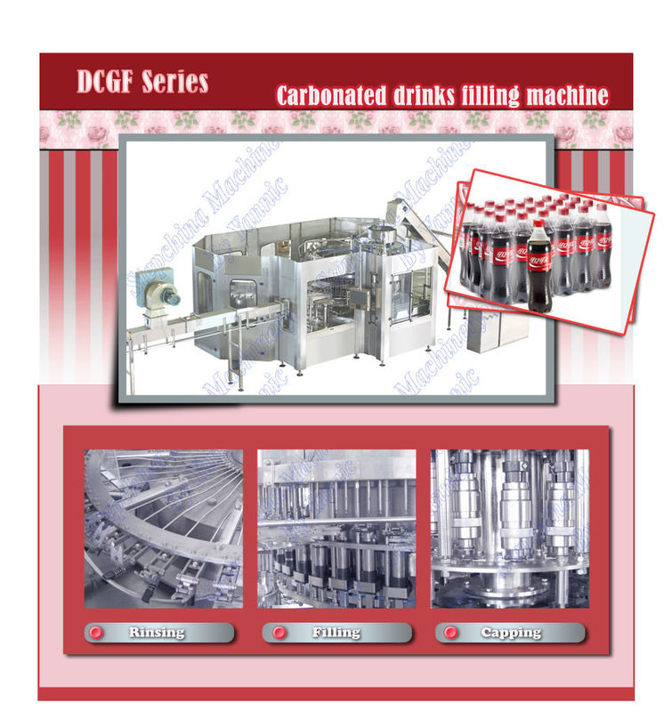 Automatic CO2 Bottled Soft Drink Fruit Juice Filling Machine With 5.5KW ABB Motor