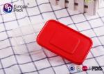 500ml Recyclable Square Shape Hard Plastic Lunch Boxes For Kids 15X10X5 Cm