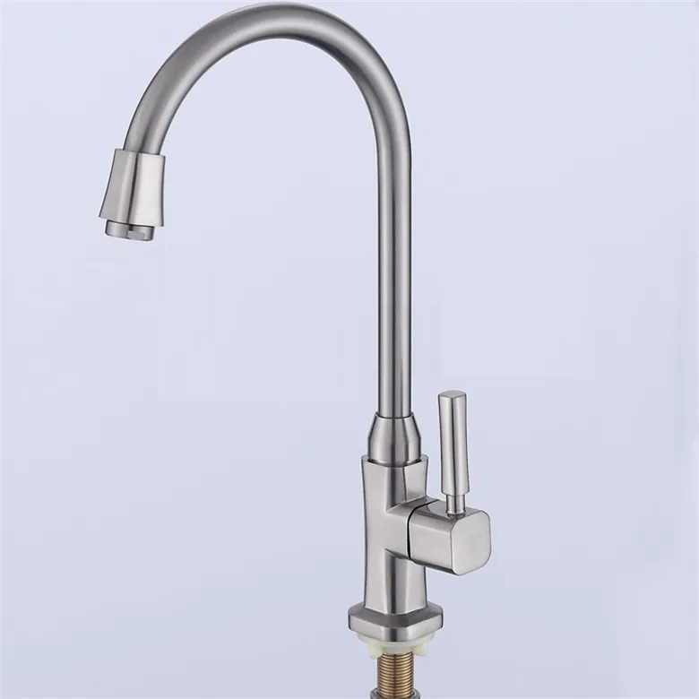 School Bathroom Faucet Accessory Type Zinc Alloy Hot And Cold Single Handle Kitchen Faucet