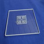 Factory Custom High Temperature Sandblasting Logo Quartz Sheet