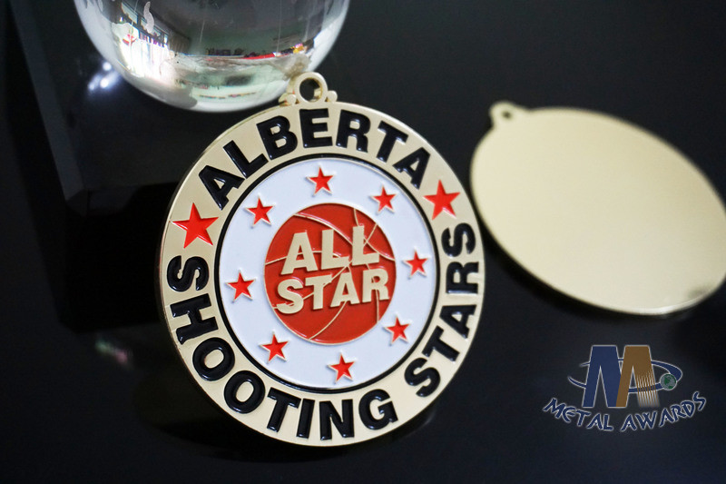 Double Side Design Metal Award Basketball Medals For Sports Day None Attachment