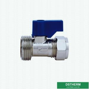 China Chrome Plated Customized Forged Brass Mini Ball Valve Middle Weight Male Connection wholesale
