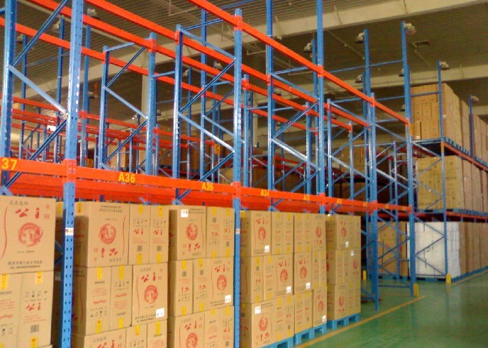 Heavy Duty Sheet Metal Pallet Warehouse Racking 1000 - 10000mm Length
