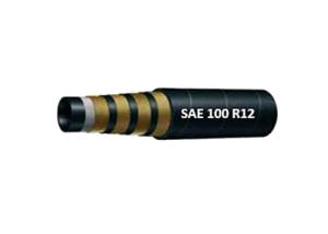 China Hydraulic Rubber Reinforced Water Hose Pipe SAE100 R12 AT wholesale