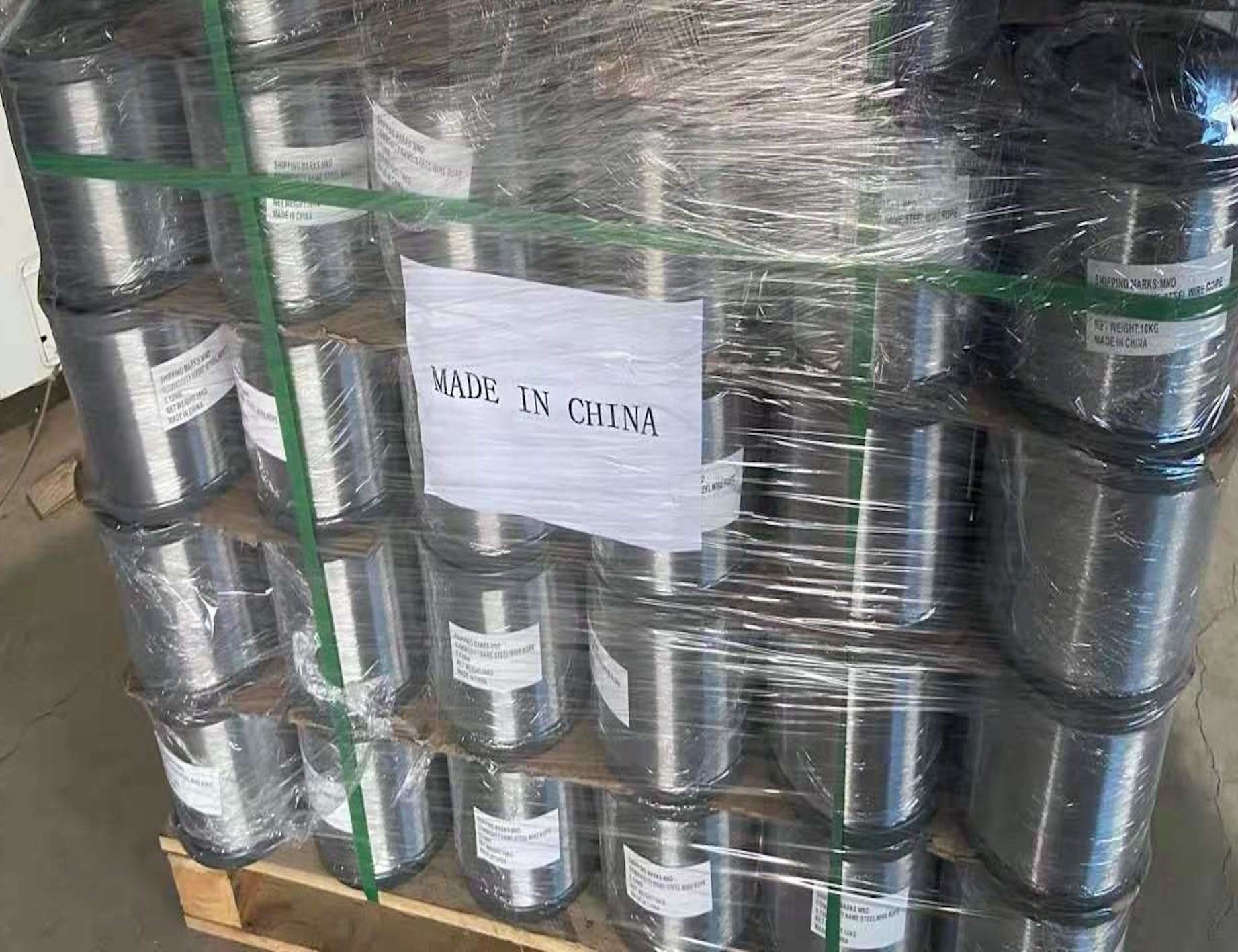 0.115mm Metal Wire Spools Steel Cable Spool Bright Finish