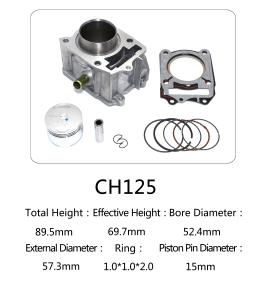 China CH 125 Honda 125cc Water Cooled Cylinder Kit For Motorcycle Engine Parts wholesale