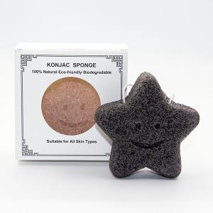 China OEM ODM Bamboo Charcoal Konjac Sponge Soft Bathing Scrubbing Sponge wholesale