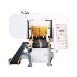 China 11KW-22KW Main Motor Power MJ400 Wood Cutting Horizontal Band Saw Machine with Wheels wholesale