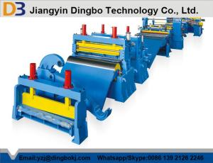 China Capacity 100KW Semiautomatic Steel Slitting Line Machine with Hydraulic Tension Station on sale