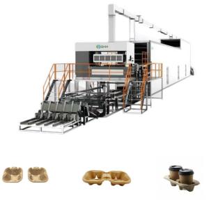 China Automatic Paper Coffee Cup Tray Machine Customized With Dryer wholesale