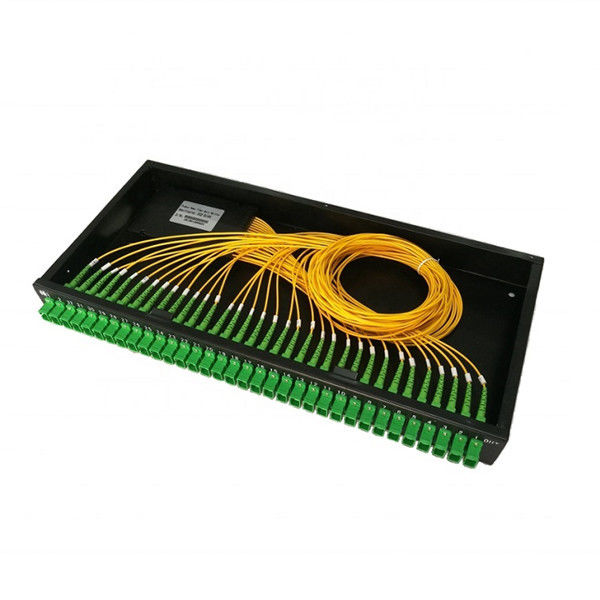 Passive Fiber Optic PLC Splitter 1x32 Rack Mount 1260-1650nm Wavelength