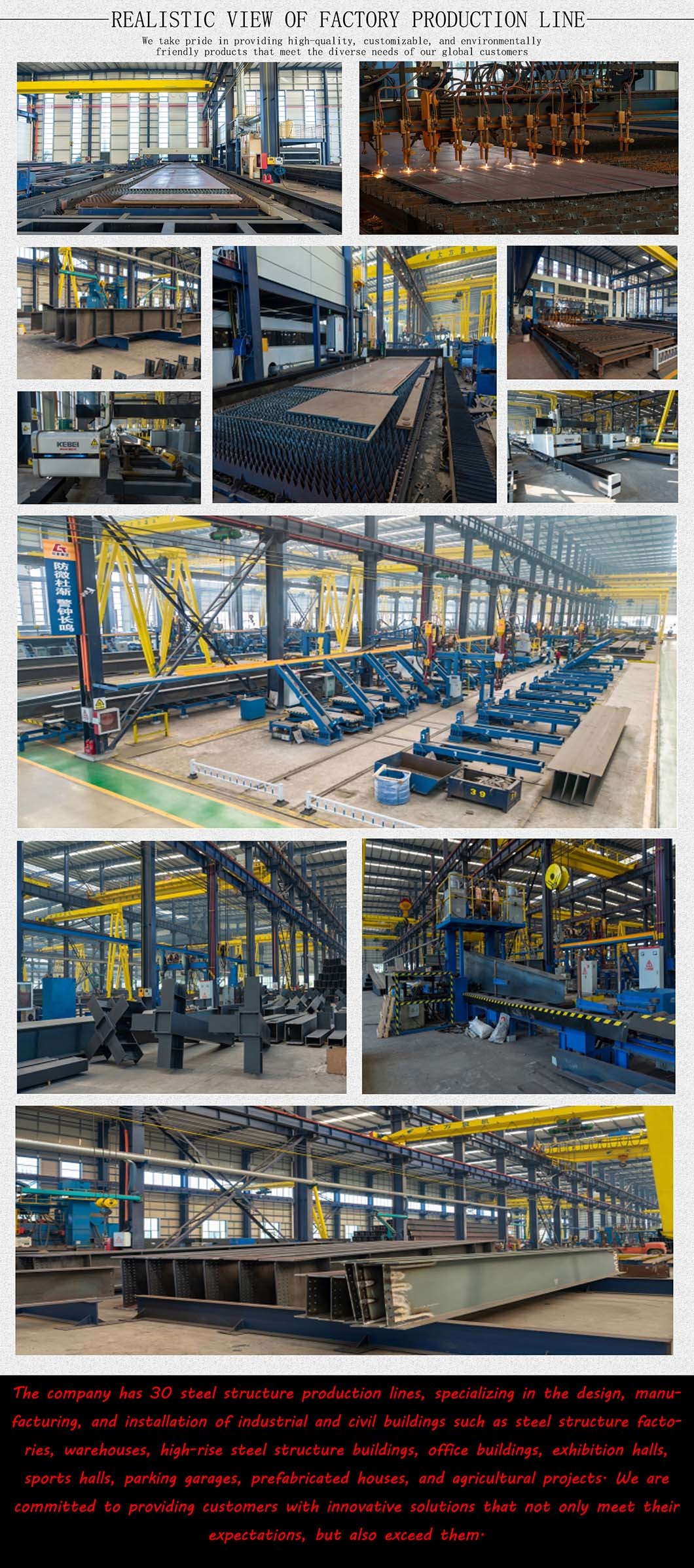Easy Assemble Steel Structure Warehouse Workshop Prefabricated Hangar