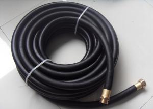 China Black Rubber Heavy Duty Contractor Commercial Grade Water Hose With Brass Fittings wholesale