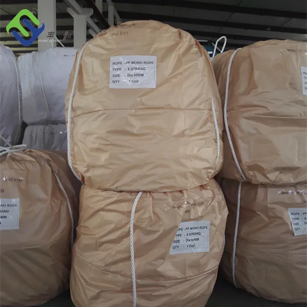 120mm Diameter PP Marine Rope 8 Strand Polypropylene Rope For Tug And Boat