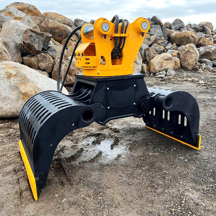 Excavator Demolition Sorting Grab , Rotating Engcon Sorting Bucket