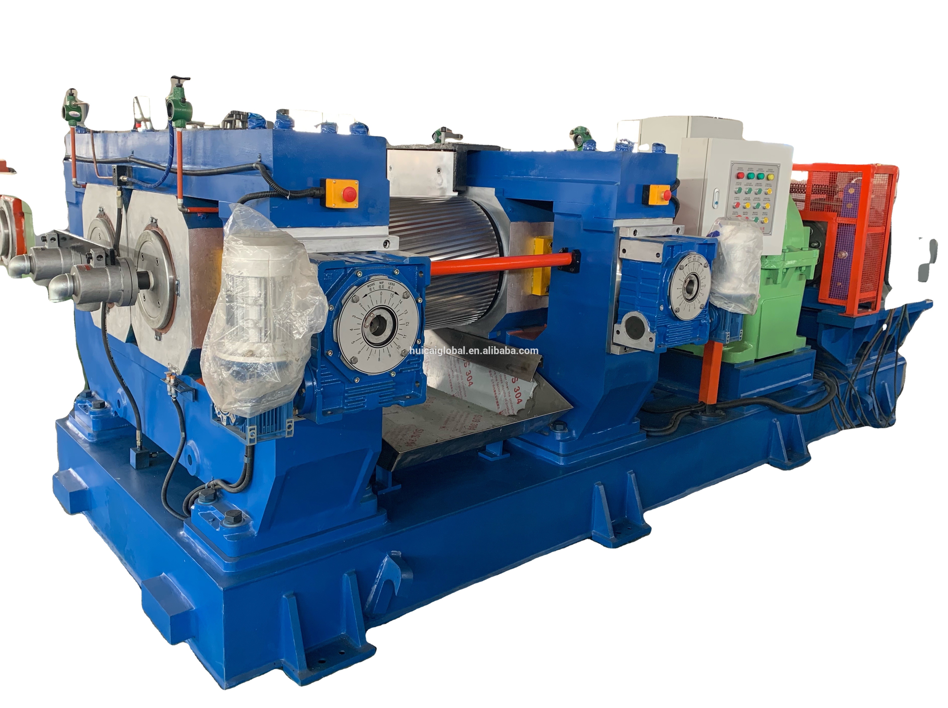 Energy Saving 90mm Hot Feed and Cold Feed Rubber Extruder Machine with Screw Diameter