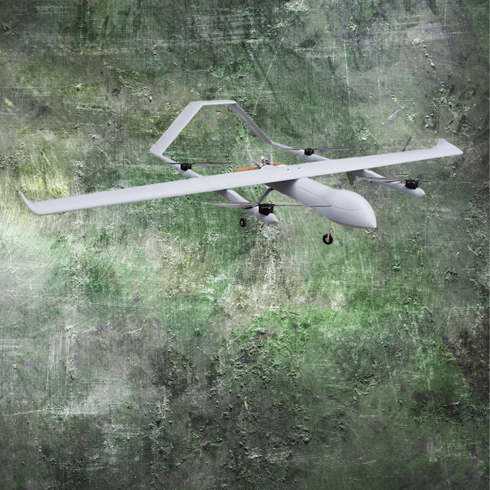 Oil Power 100KM Flight Range 24 Hours Long Range Fixed Wing Drones UAV 4.6M Body HX4HFW460