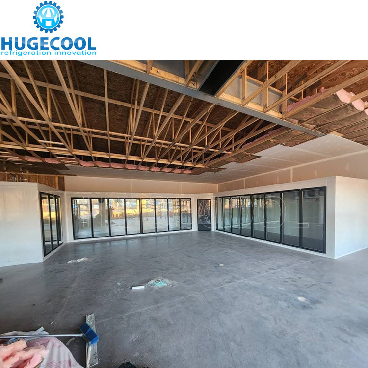 Customized Glass Doors Walk-in Cooler or Freezer for Supermarket