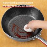 Factory Price 30 Cm Cookware 18/10 Stainless Steel Frypan Non Stick Honeycomb