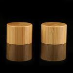 Metalized 15CC aluminium Amber Bamboo Cosmetic Cream Jar