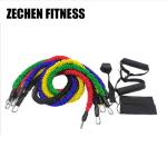 TPE Heavy Duty Resistance Bands Tube Set 1200mm Yellow Red Green