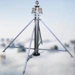 6063 Alu 12M 4 Legs CCTV Monitor Pole Portable Antenna Mast Universal Antenna
