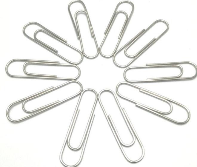 Fatory Hot Sale 100 PCS/Box Zinc Finish 33mm Round Metal Paper Clips