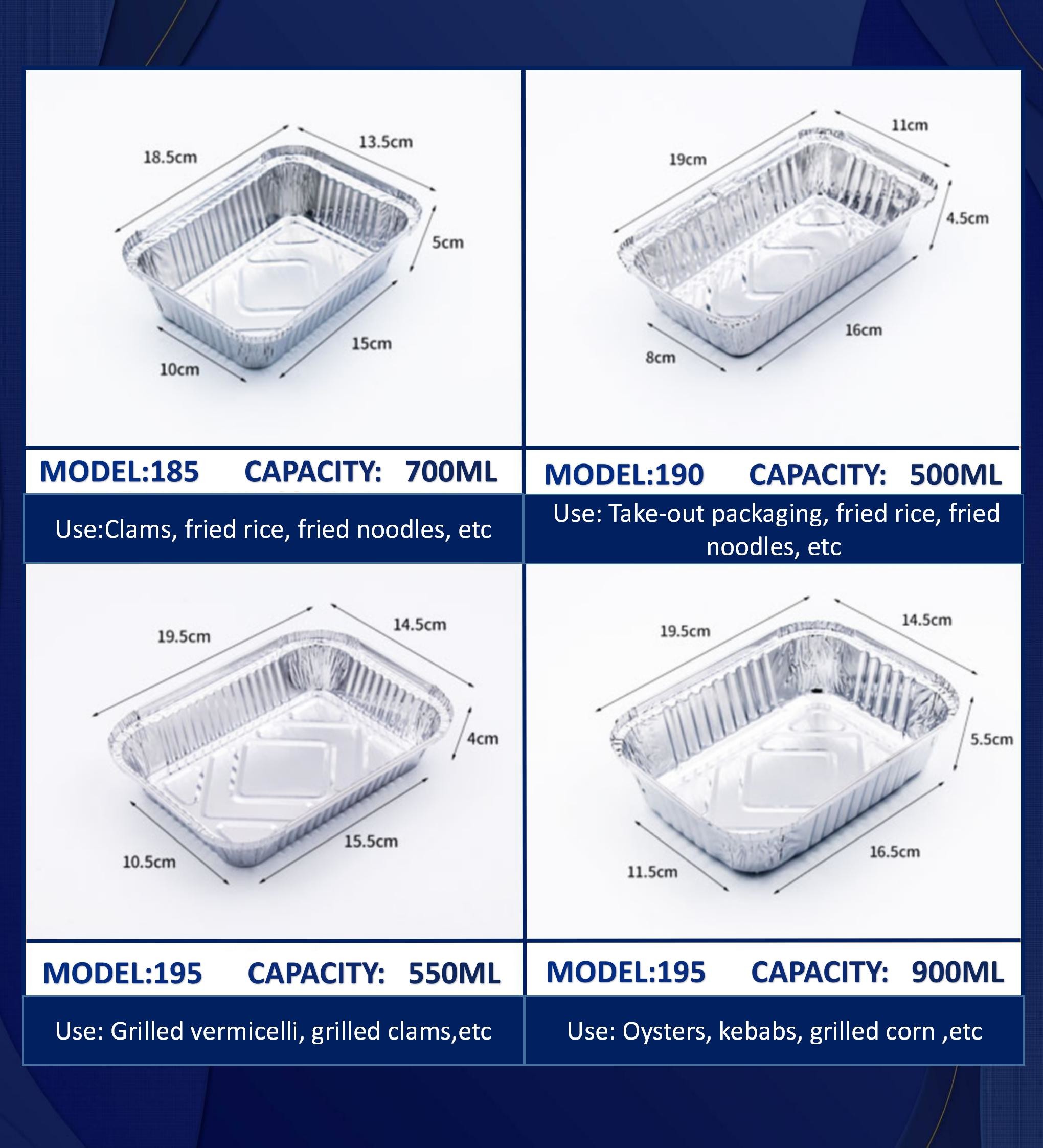 Disposable Aluminum Foil Lunch Box Small Hot Pot Takeout Pot With Grilled Fish Aluminum Foil Meal Heated