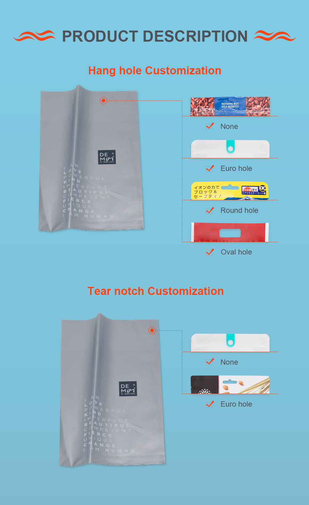 7.09 X 3.94 Inch Data Cable Packaging Bag Recyclable Gray Polyethylene