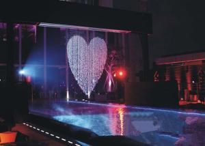 China Musical Artificial Waterfall Water Fountain , Indoor Water Curtain Fountain wholesale