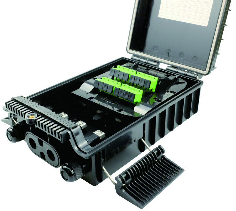 16 Cores Splitters Optic Terminal Fiber Distribution Box for Network Wall/Pole Mount