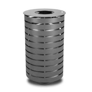 China Garden Street Furnitures D450mm H850mm Metal Waste Container wholesale