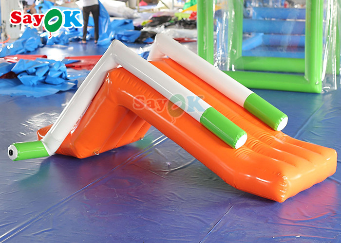 Blow Up Slip N Slide Outdoor Indoor Mini Inflatable Pool Slide Air Tight For Amusement Park