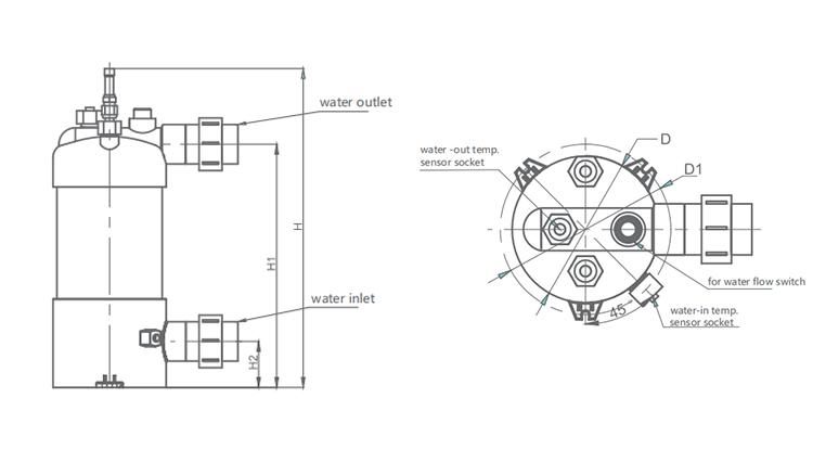 High Safety Level Pool Heat Exchanger 33KW For Manufacturing Plant