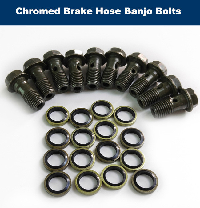 Corrosion Resistant Brake Hose Banjo Bolt M10 23mm Hydraulic Banjo Fittings