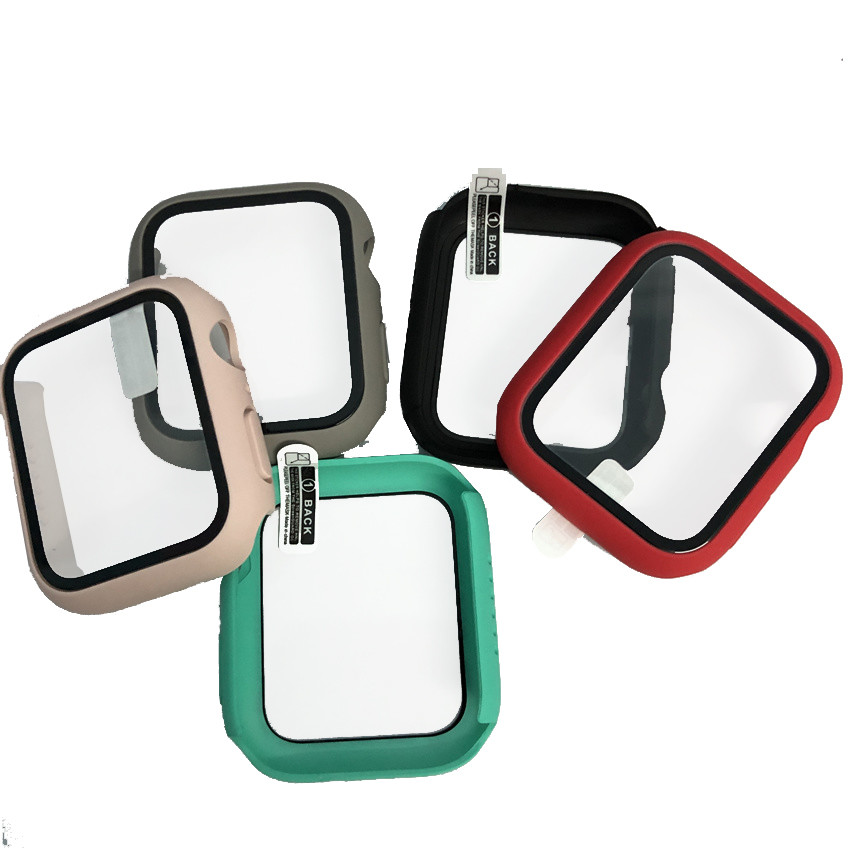 Hard Silicone Watch Strap 38 - 40mm 42 - 44mm Apple Watch Bumper Case